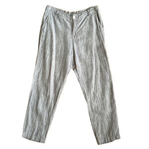 • MUJI • Light Gray Linen Pants- Sz M